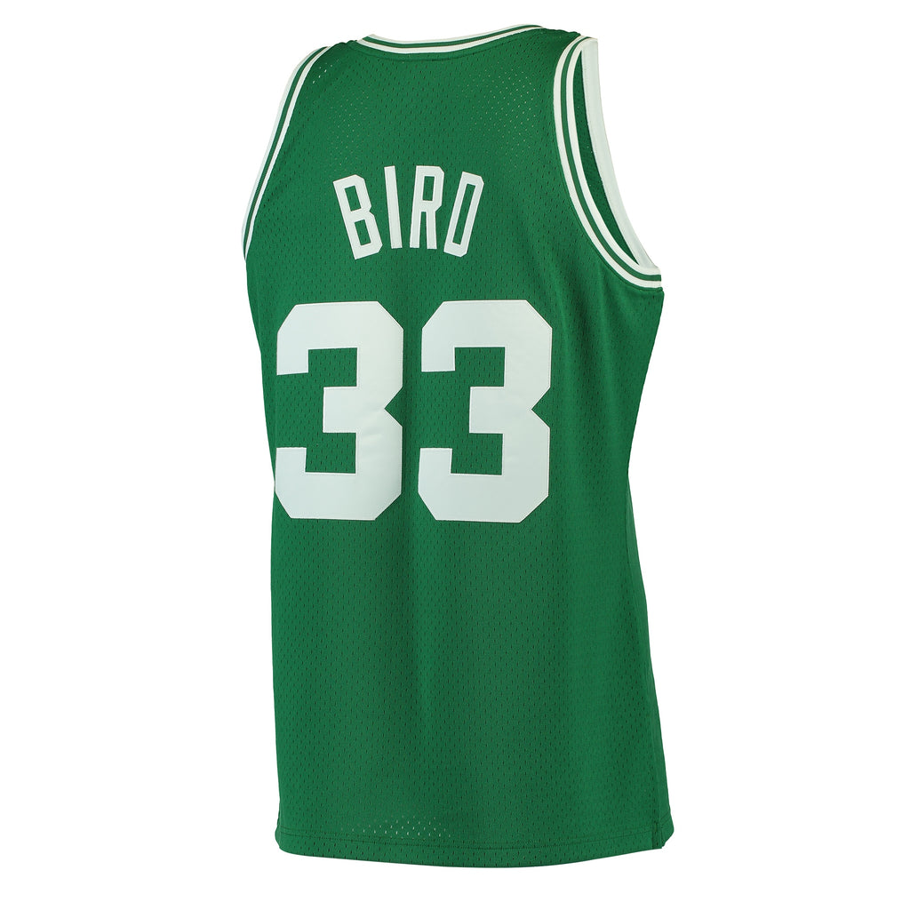 Mitchell & Ness Larry Bird White Boston Celtics 1985-86 Hardwood Classics Swingman Jersey