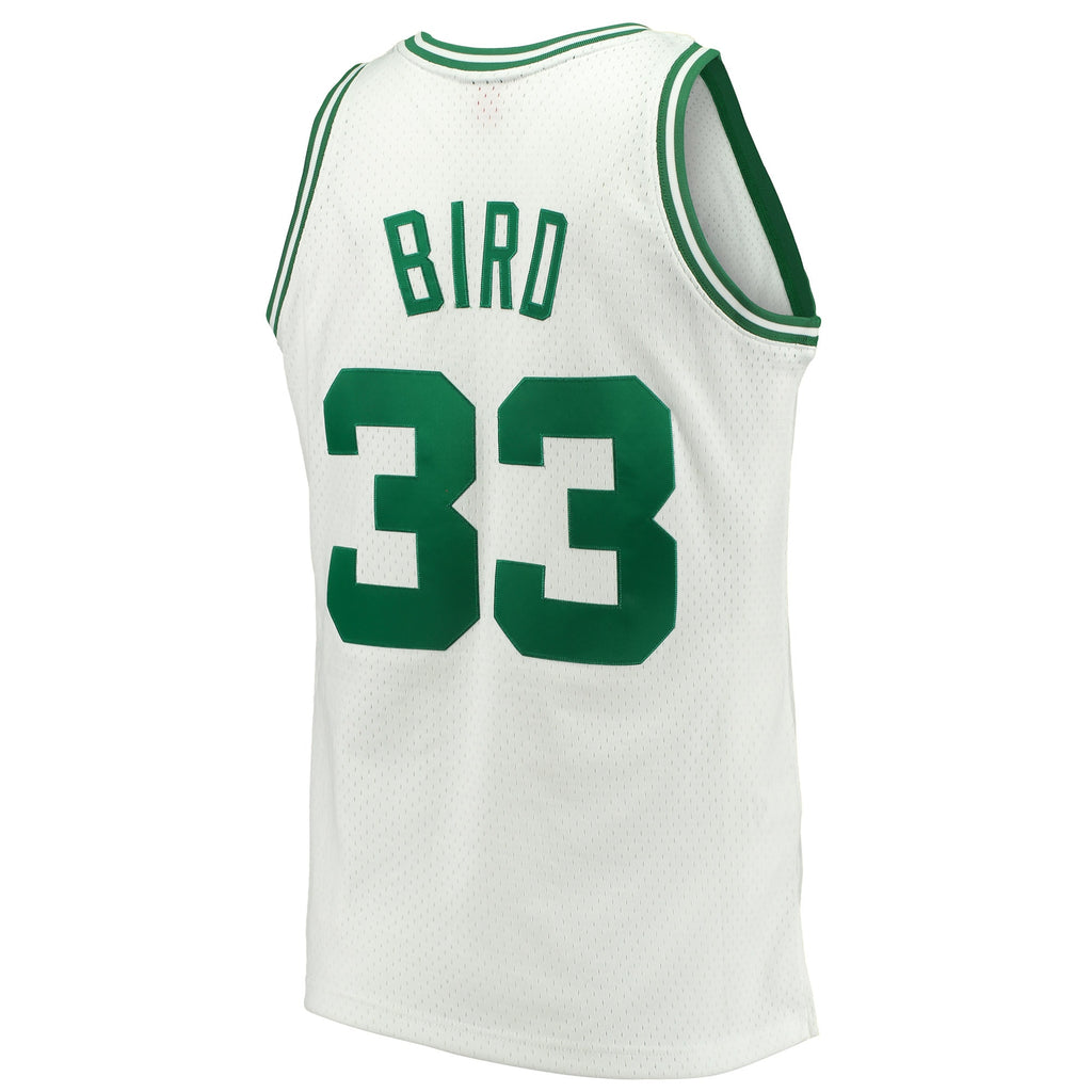 Mitchell & Ness Larry Bird Kelly Green Boston Celtics 1985-86 Hardwood Classics Swingman Jersey