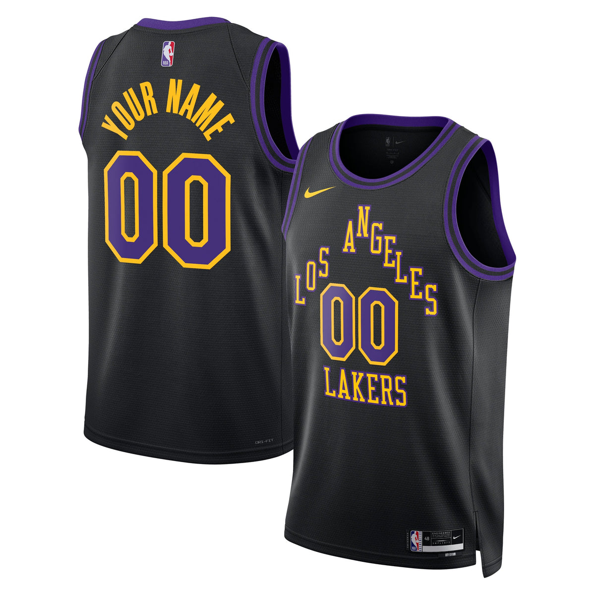Nike Los Angeles Lakers 2025/26 City Edition Swingman Jersey - Custom - Unisex