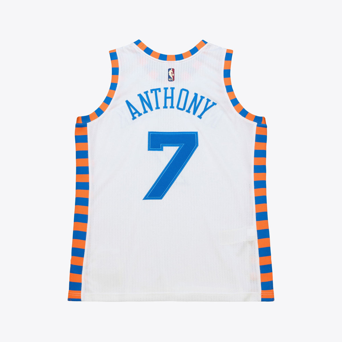 Mitchell & Ness Carmelo Anthony White New York Knicks 2015-16 Hardwood Classics Authentic Jersey